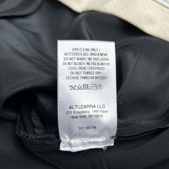 ALTUZARRA Nettle Black Crepe Cropped Trouser Pants Kick Flare Size 38 - Picture 10 of 13